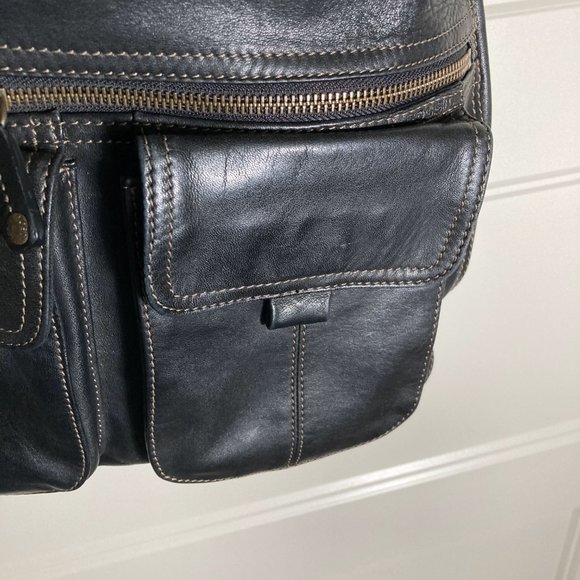 Vintage Fossil - Black Smooth Leather Large Purse - Picture 9 of 16